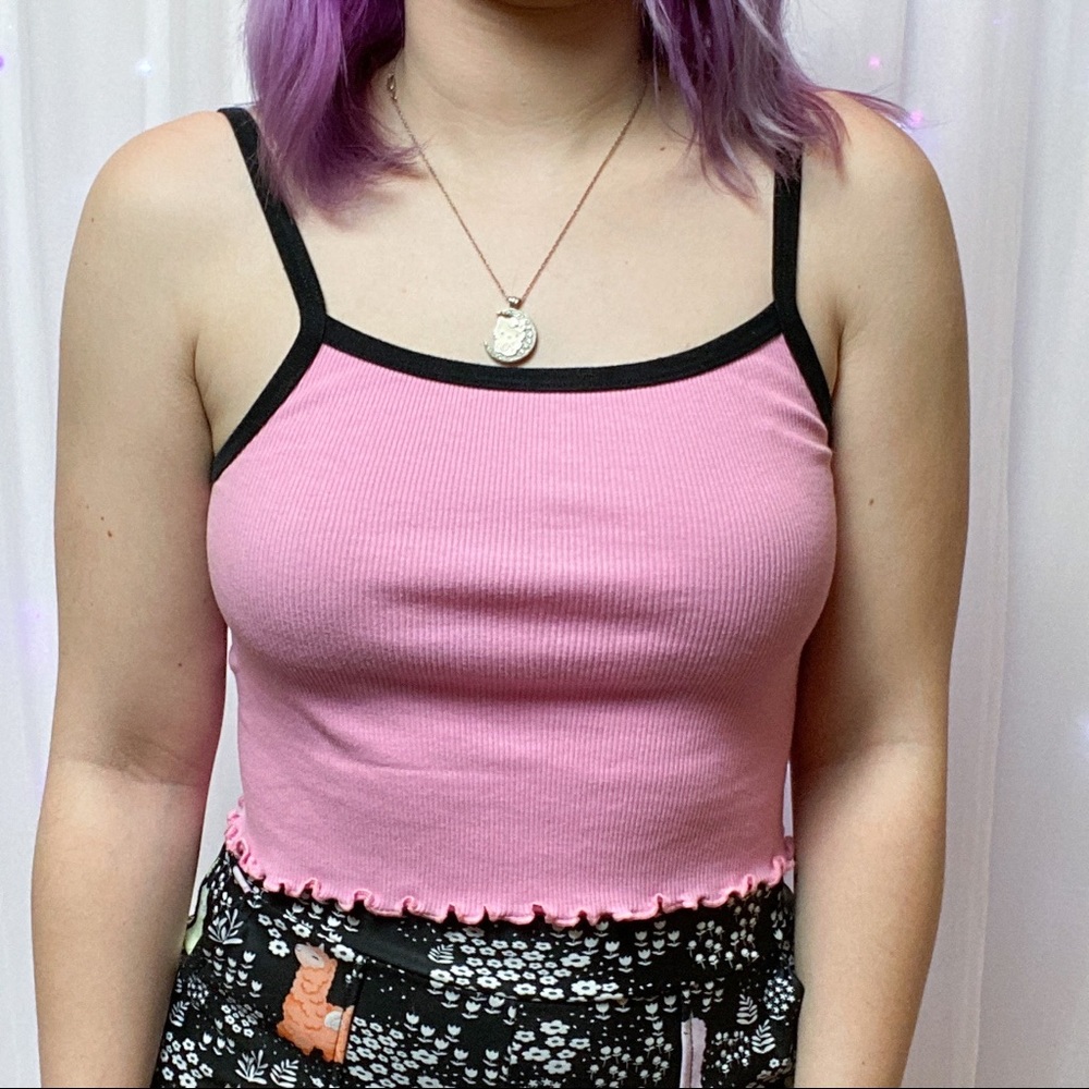 Sold💖Brandy Melville pink belle tank - Picture 3 of 4